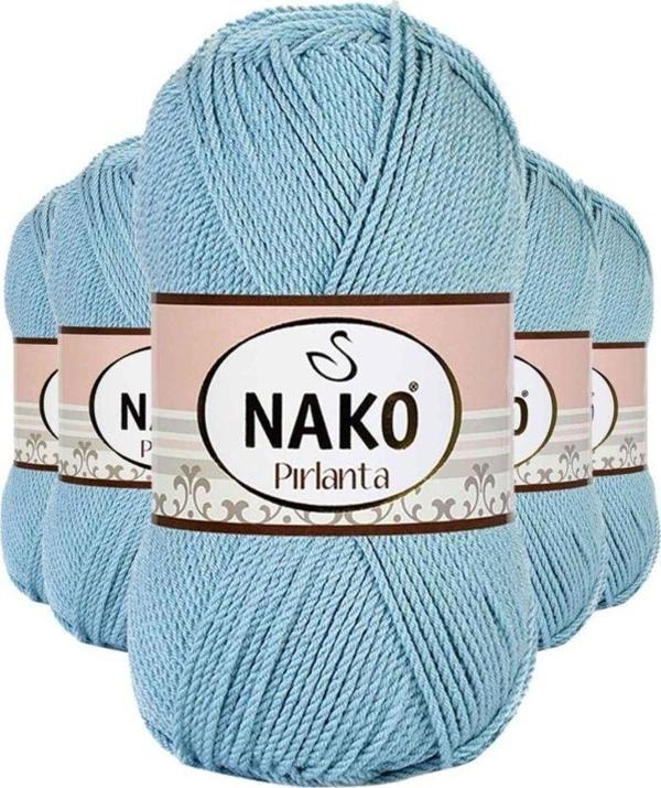 Mbb E-Ticaret 5 Adet Pırlanta Amigurumi El Örgü Ipi Yünü Azur 10482 - Image 1