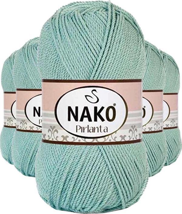 Mbb E-Ticaret 5 Adet Pırlanta Amigurumi El Örgü Ipi Yünü Çağla Yeşili 12297 - Image 1