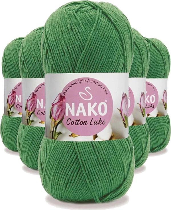 Nako 5 Adet Cotton Lüks Yelek Tunik Kazak Bluz Hırka İpi Yünü Yeşil 97576 - Image 1