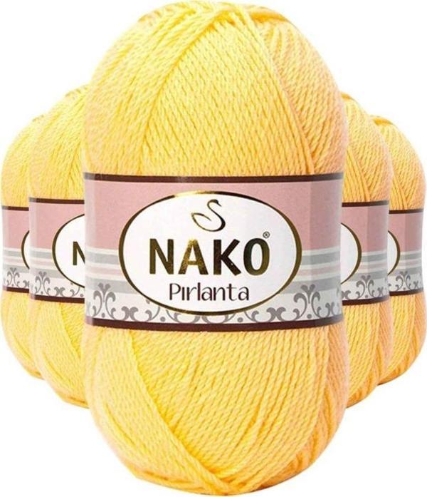 Mbb E-Ticaret 5 Adet Pırlanta Amigurumi El Örgü Ipi Yünü Saman Sarı 215 - Image 1