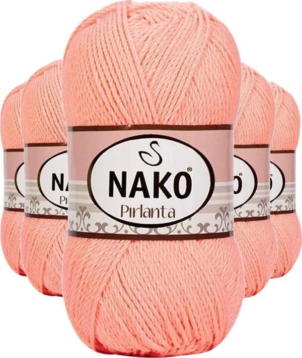 Mbb E-Ticaret 5 Adet Pırlanta Amigurumi El Örgü İpi Yünü Somon 3148 - Image 1
