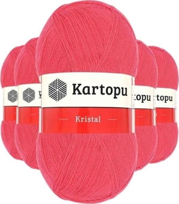 Mbb E-Ticaret 5 Adet Kristal Çift Katlı El Örgü Lif İpi Nar Çiçeği K812 - Image 1
