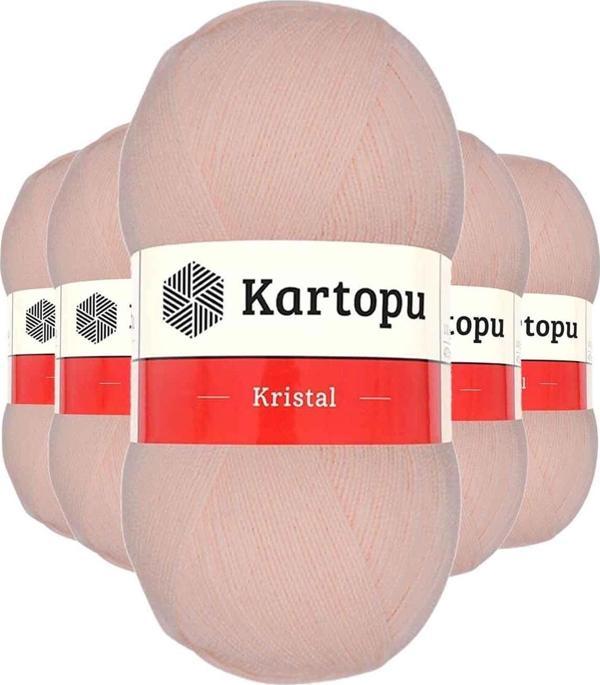 Mbb E-Ticaret 5 Adet Kristal Çift Katlı El Örgü Lif İpi Somon K223 - Image 1