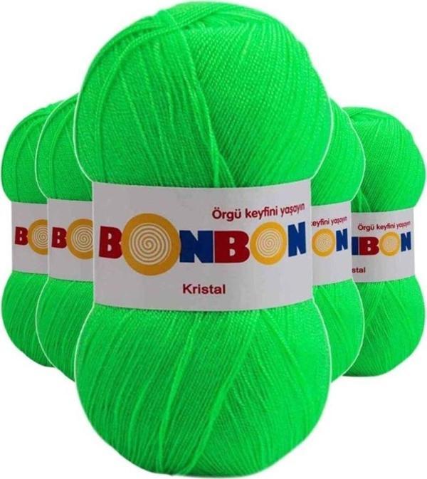 Mbb E-Ticaret 5 Adet Kristal El Örgü Lif Ipi Fıstık Yeşili 98395 - Image 1