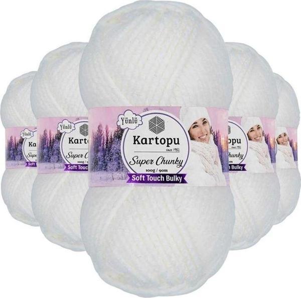 Mbb E-Ticaret 5 Adet Super Chunky Kalın Kışlık El Örgü Ipliği 100 Gr K010 - Image 1