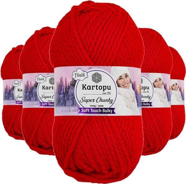 Mbb E-Ticaret 5 Adet Super Chunky Kalın Kışlık El Örgü Ipliği 100 Gr K160 - Image 1