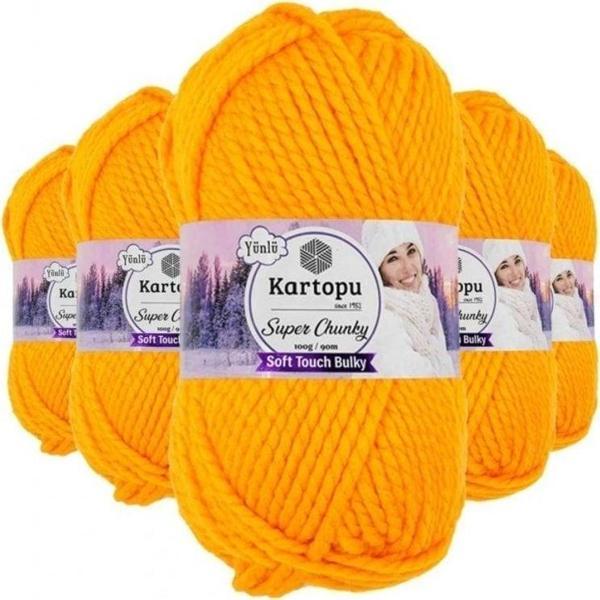 Mbb E-Ticaret 5 Adet Super Chunky Kalın Kışlık El Örgü Ipliği 100 Gr K314 - Image 1