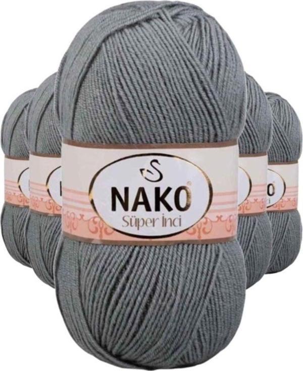 Mbb E-Ticaret 5 Adet Süper İnci El Örgü İpi 100 Gr Pastel Yeşil 11537 - Image 1