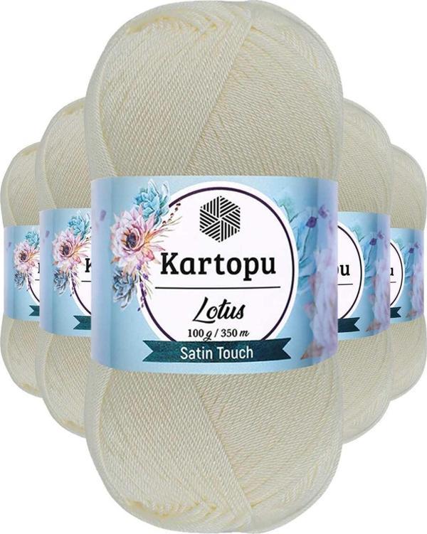 Mbb E-Ticaret 5 Adet Lotus Bikini Büstiyer Bluz Örgü İpi  K019 Ekru - Image 1