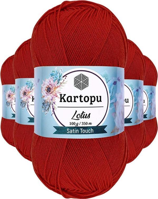 Mbb E-Ticaret 5 Adet Lotus Bikini Büstiyer Bluz Örgü İpi  K101 Nar Çiçeği - Image 1