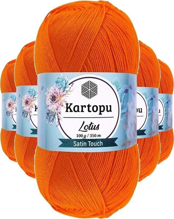 Mbb E-Ticaret 5 Adet Lotus Bikini Büstiyer Bluz Örgü İpi  K273 Turuncu - Image 1