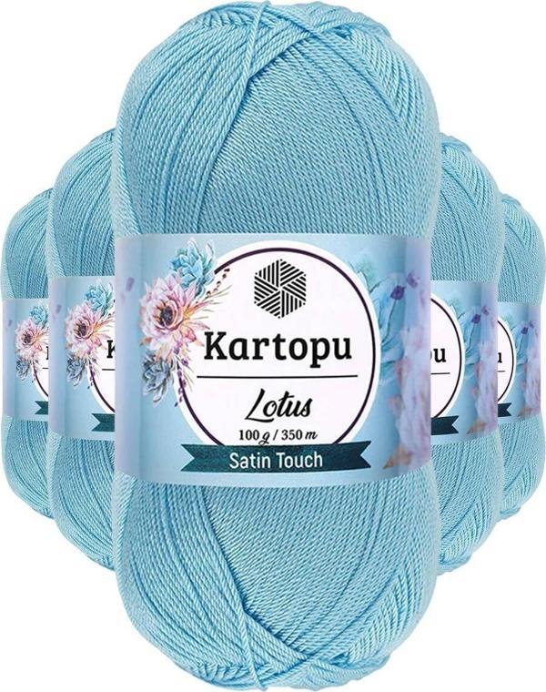 Mbb E-Ticaret 5 Adet Lotus Bikini Büstiyer Bluz Örgü İpi K537 Bebe Mavi - Image 1