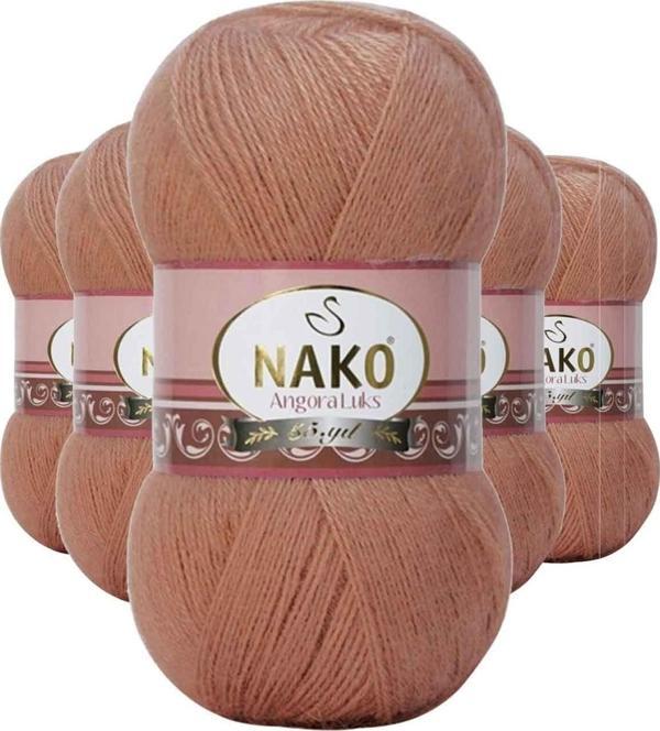 Angora 5 Adet Lüks El Örgü Ipi 12895 Nako - Image 1