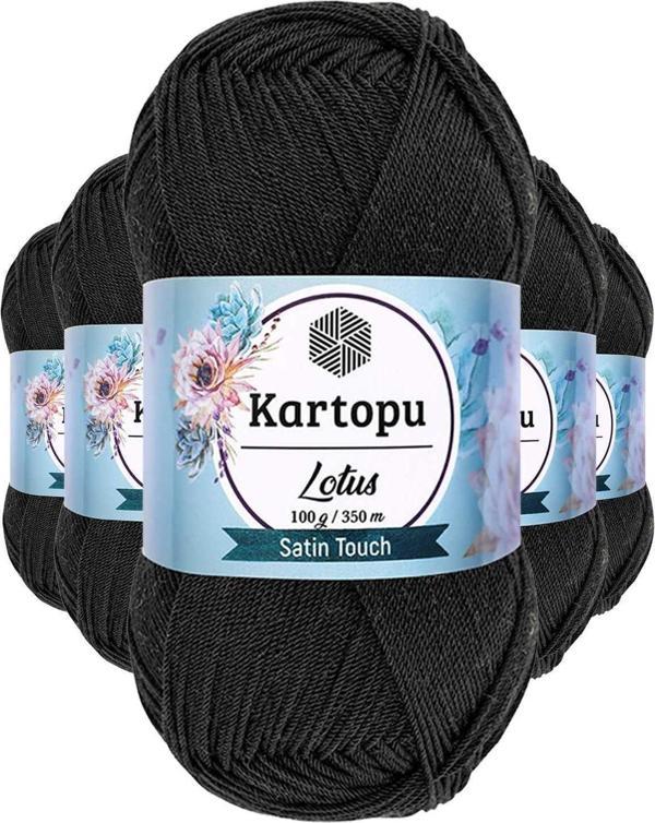 Mbb E-Ticaret 5 Adet Lotus Bikini Büstiyer Bluz Örgü İpi K940 Siyah - Image 1