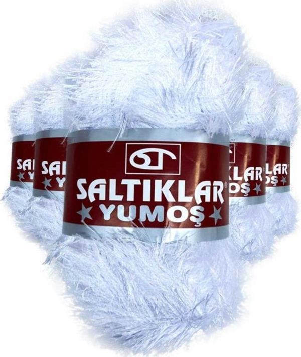 Mbb E-Ticaret 5 Adet Yumoş Sakallı El Örgü Ipi Yünü Optik - Image 1