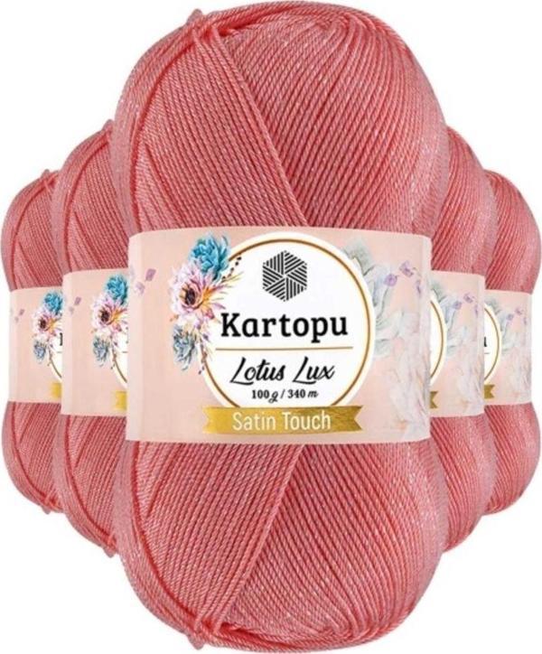 Mbb E-Ticaret 5 Adet Lotus Lux Bikini Büstiyer Bluz Simli Örgü İpi K766 Gül Pembe - Image 1