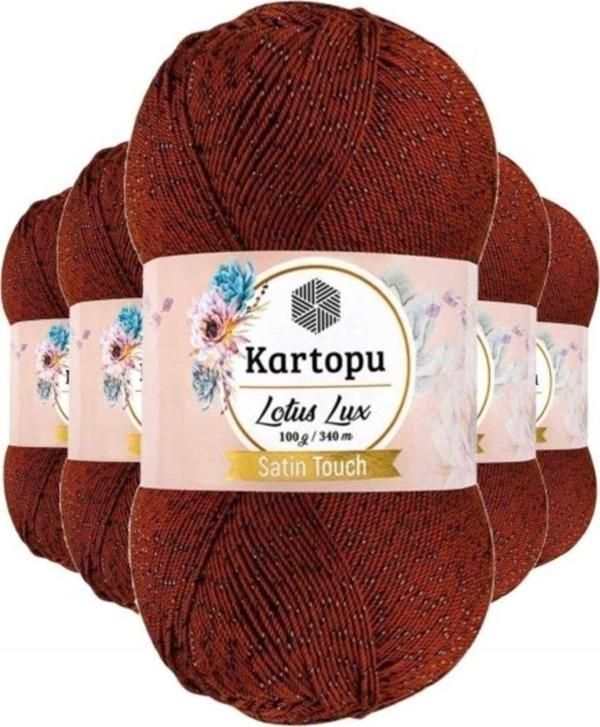 Mbb E-Ticaret 5 Adet Lotus Lux Bikini Büstiyer Bluz Simli Örgü İpi K834 Taba - Image 1