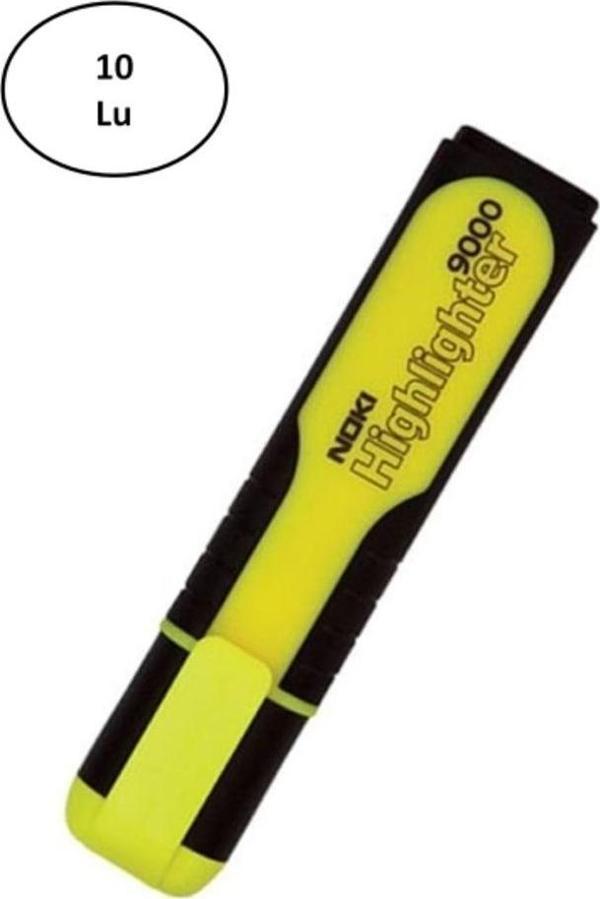 Mbb E-Ticaret Noki 9000S Sarı Fosforlu Kalem 10'Lu - Image 1