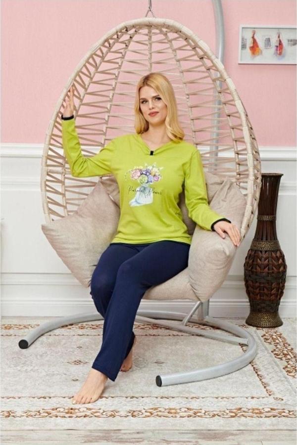 Mbb E-Ticaret Uzun Kollu Pijama Takımı Model No 7573 - Image 1