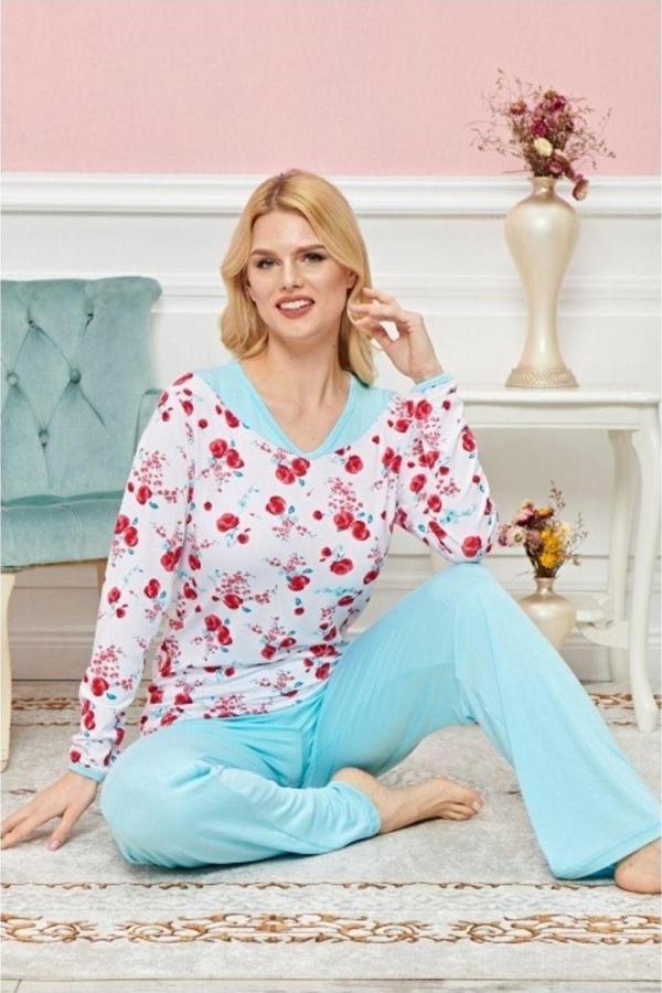 Mbb E-Ticaret Uzun Kollu Pijama Takımı Model No 7579 - Image 1