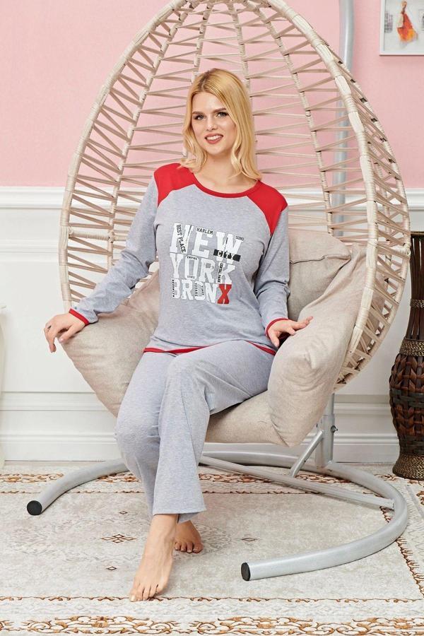Mbb E-Ticaret Uzun Kollu Pijama Takımı Model No 7580 - Image 1