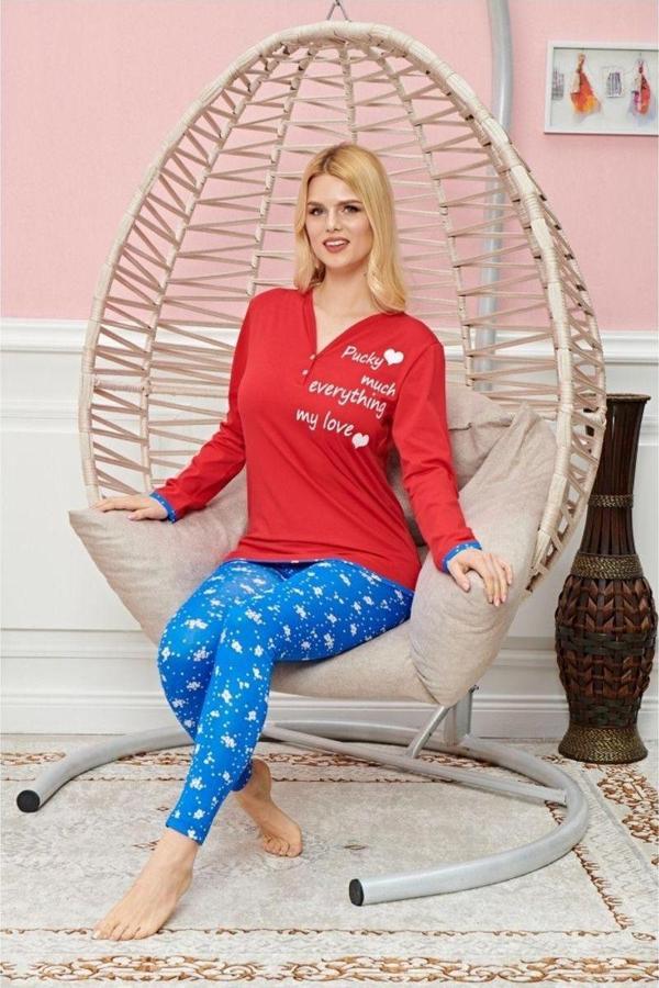 Mbb E-Ticaret Uzun Kollu Pijama Takımı Model No 7584 - Image 1