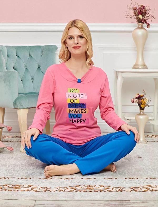 Mbb E-Ticaret Uzun Kollu Pijama Takımı Model No 7598 - Image 1