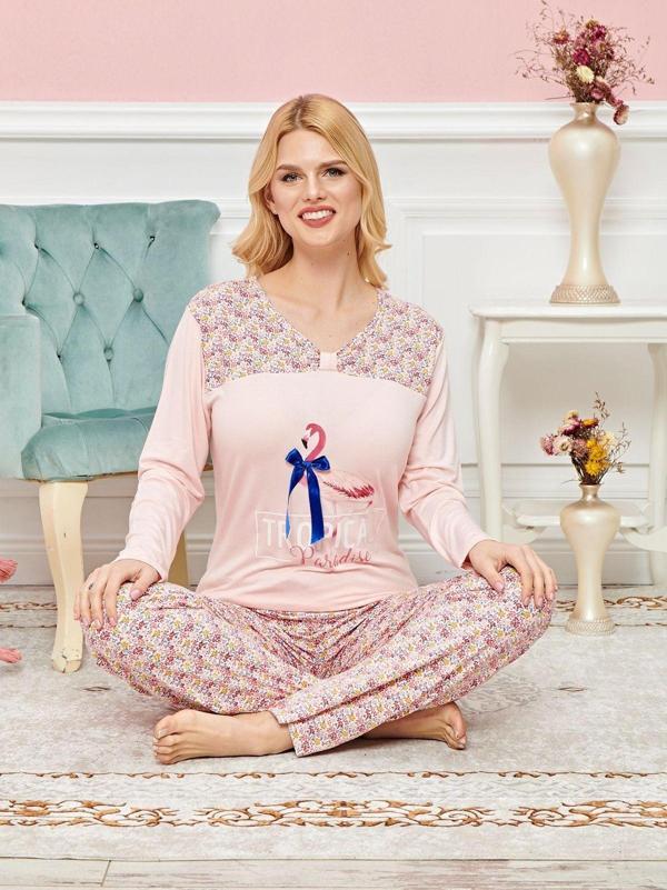 Mbb E-Ticaret Uzun Kollu Pijama Takımı Model No 7599 - Image 1