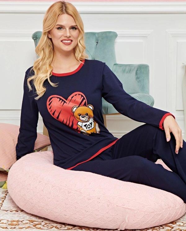 Mbb E-Ticaret Uzun Kollu Pijama Takımı Model No 7600 - Image 1