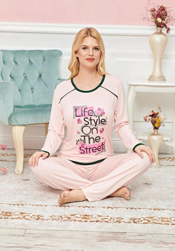 Mbb E-Ticaret Uzun Kollu Pijama Takımı Model No 7613 - Image 1
