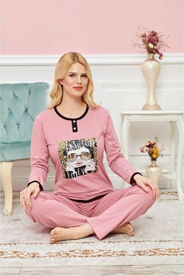 Mbb E-Ticaret Uzun Kollu Pijama Takımı Model No 7616 - Image 1