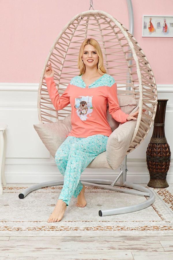 Mbb E-Ticaret Uzun Kollu Pijama Takımı Model No 7620 - Image 1