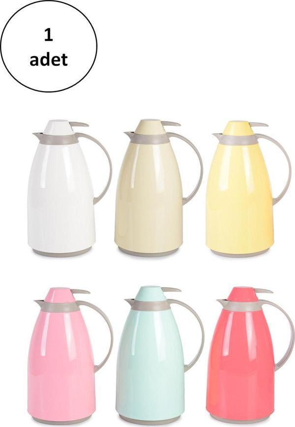 Mbb E-Ticaret Cam Pastel Karışık Renkli 1 Lt Termos 1 Adet-Royaleks-Crm6001 - Image 1