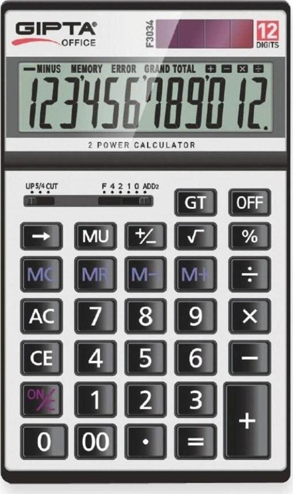 Mbb E-Ticaret F3034 12 Haneli Masaüstü Digit Hesap Makinesi - Image 1