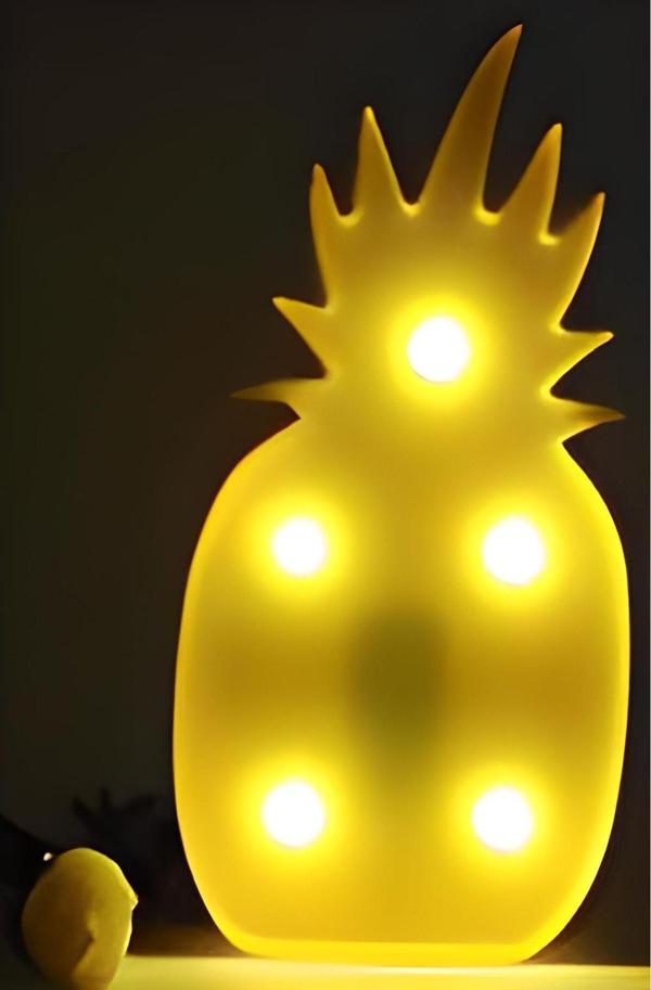 Mbb E-Ticaret Ananas Şeklinde Ledli Dekoratif Eğlenceli Çocuk Gece Lambası - Image 1