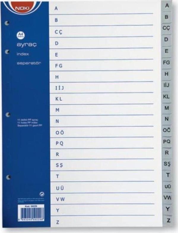 Mbb E-Ticaret Ayraç Pp A-Z Türkçe Harf - Image 1