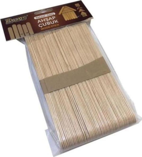 Mbb E-Ticaret Brons Ahşap Çubuk Naturel Geniş Br-901 - Image 1