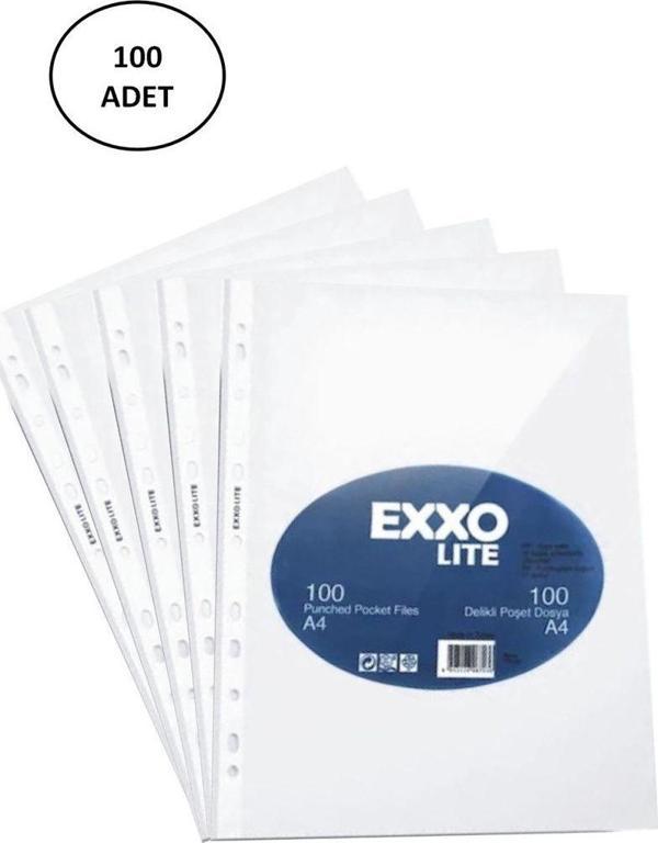 Mbb E-Ticaret Exxo Poşet Dosya 100 Adet Lite A4 Pp - Image 1
