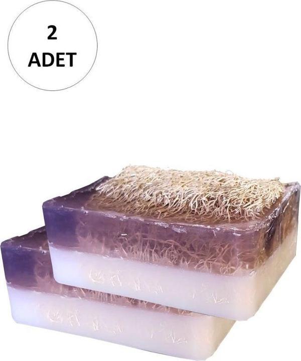 Mbb E-Ticaret 2 Adet Doğal Kabak Lifli Lavanta Sabunu - Image 1