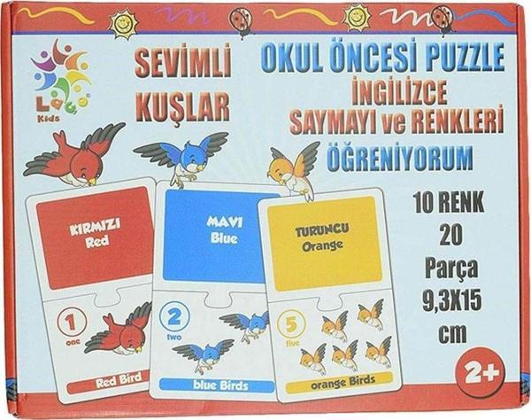 Mbb E-Ticaret Sevimli Kuşlar Okul Öncesi Eşleştirme Oyunu 20 Parça - Image 1
