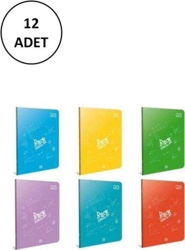 Mbb E-Ticaret Gıpta Back Tel Dikiş Plastik Kapak Defter A5 40 Yp Kareli 4990 12'Li Paket - Image 1