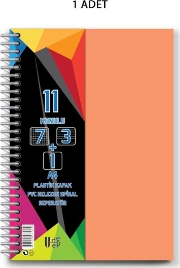 Mbb E-Ticaret Spiralli Pp Kapak 7+3+1 275 Yaprak 11 Ayraçlı Defter - Image 1