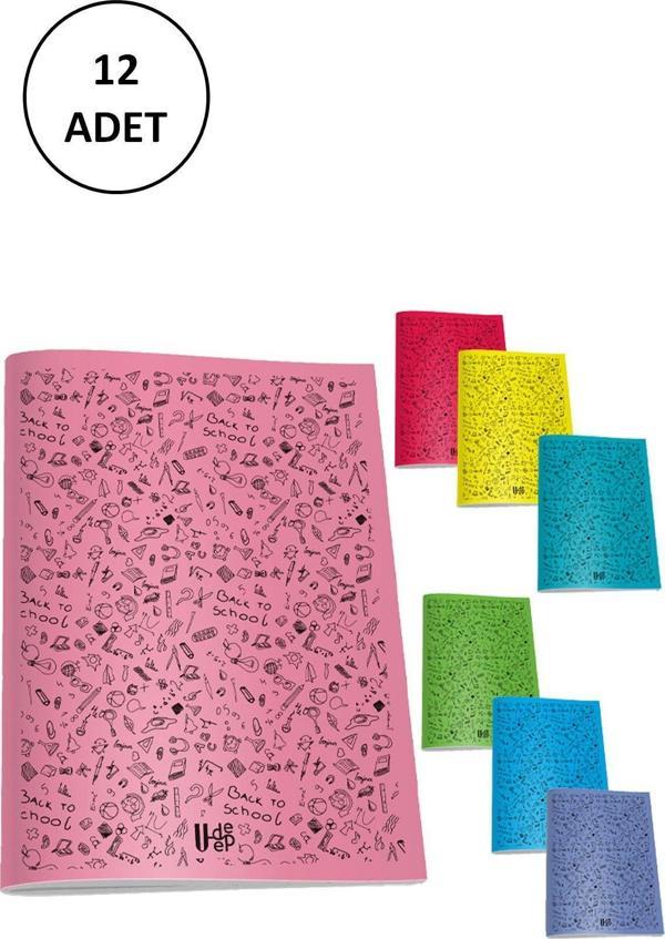 Mbb E-Ticaret Umut U-Deep A4 Pp Kapak Defter 80 Yaprak Kareli 12 Adet - Image 1