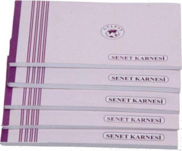 Mbb E-Ticaret Gülpaş Senet Karnesi Karton Kapaklı 50 Yaprak - Image 1