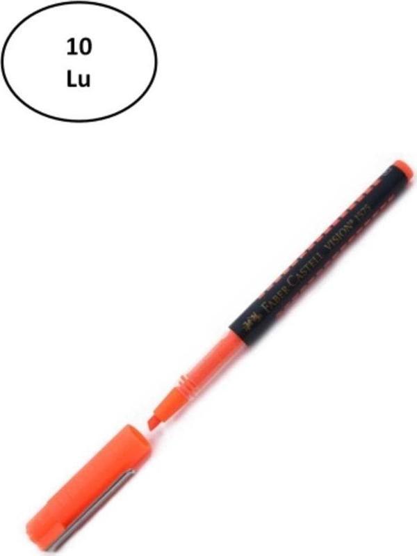 Mbb E-Ticaret Faber Castell Fc 1575 Vision Kalem Tipi Fosforlu Turuncu Kalem 10'Lu - Image 1