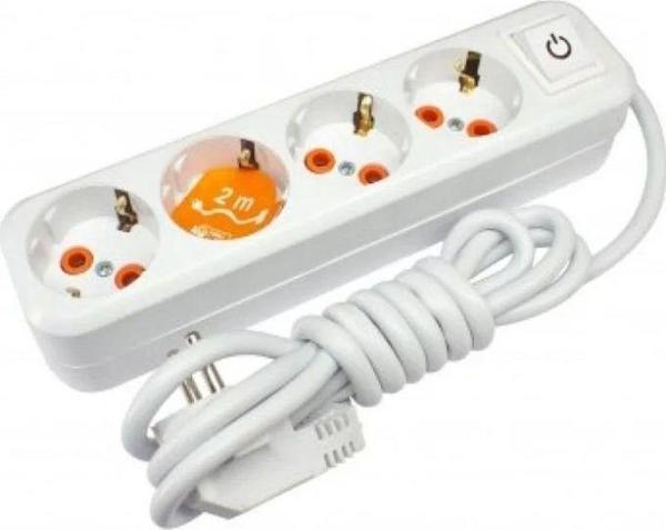 Mbb E-Ticaret 4'Lü 2 Metre Anahtarlı Priz - Image 1