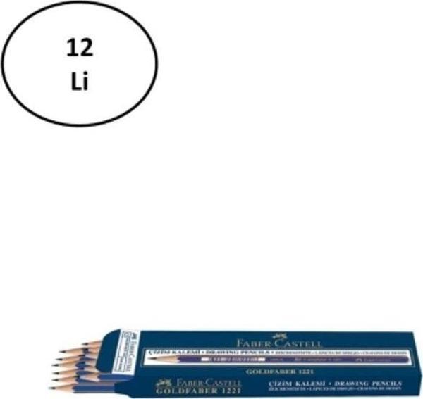 Mbb E-Ticaret Faber Castell Goldfaber 1221 Dereceli Kurşun Kalem 7H 12'Li - Image 1