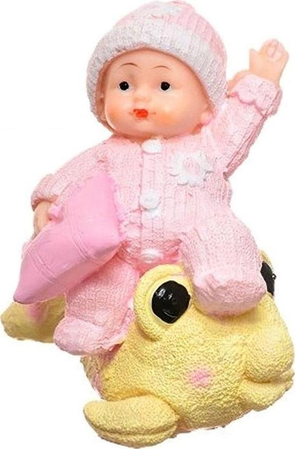Mbb E-Ticaret Byrkrg Hediyelik Sevimli Pembe Bebek Biblo Polyester Süs Eşyası Byrnew - Image 1