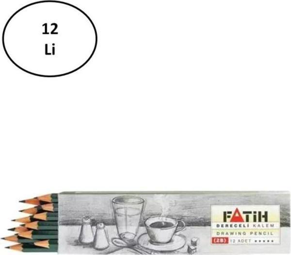  Fatih Dereceli Kurşun Kalem 2B 12 Li - Image 1