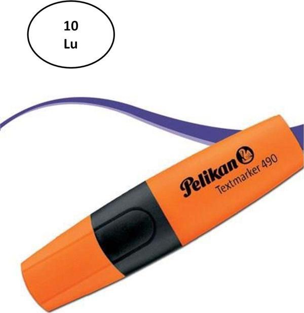 Mbb E-Ticaret 490 Fosforlu Kalem Turuncu 10'Lu - Image 1